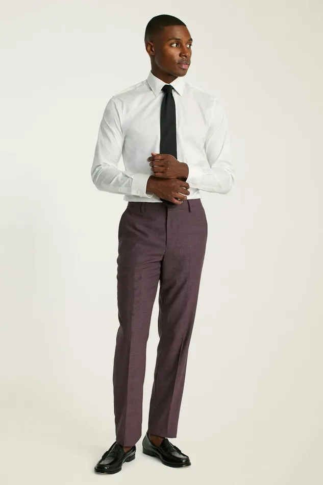 Men Dress Pants Bonobos Jetsetter Wool Dress Pant Burgundy Check