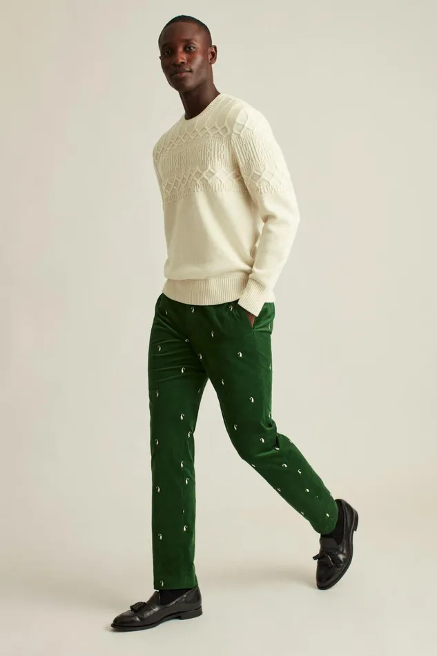 Men Dress Pants Bonobos Velvet Trousers Penguin Party