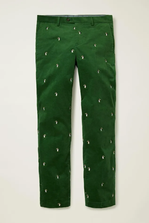 Men Dress Pants Bonobos Velvet Trousers Penguin Party