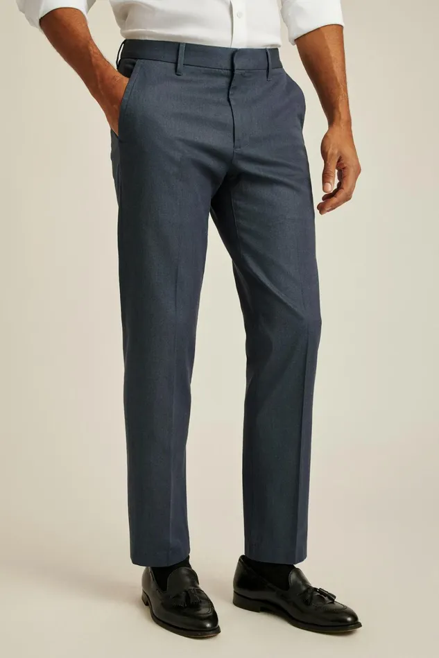 Men Dress Pants Bonobos Weekday Warrior Dress Pants Monday Steel Blue Yarn Dye