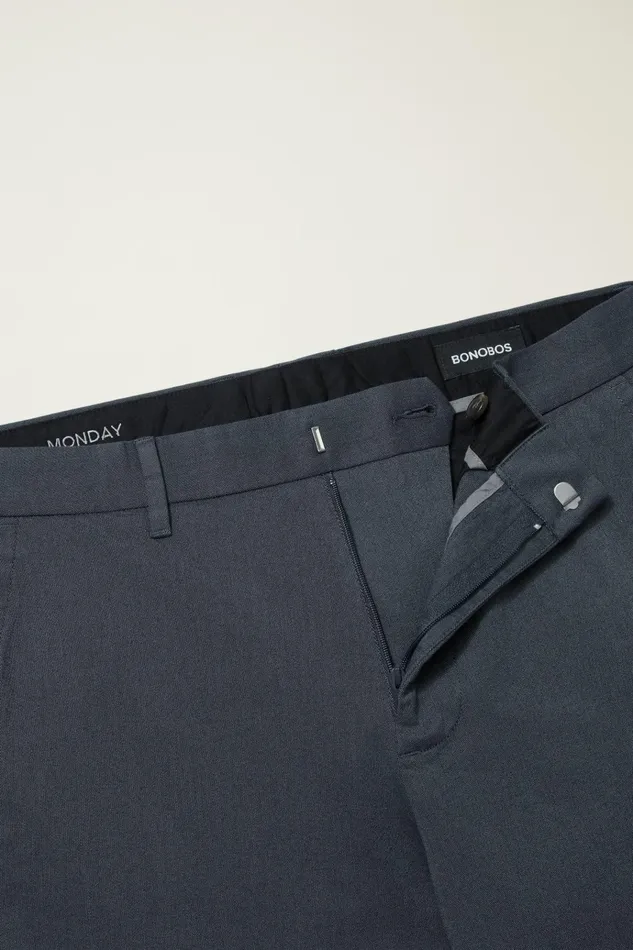 Men Dress Pants Bonobos Weekday Warrior Dress Pants Monday Steel Blue Yarn Dye