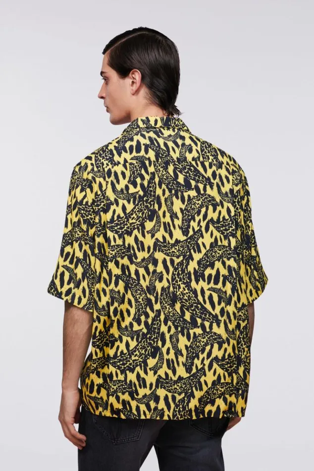 Men Fiorucci Banimalier Fringe Shirt Yellow Yellow Men Fiorucci Banimalier Fringe Shirt Yellow Yellow