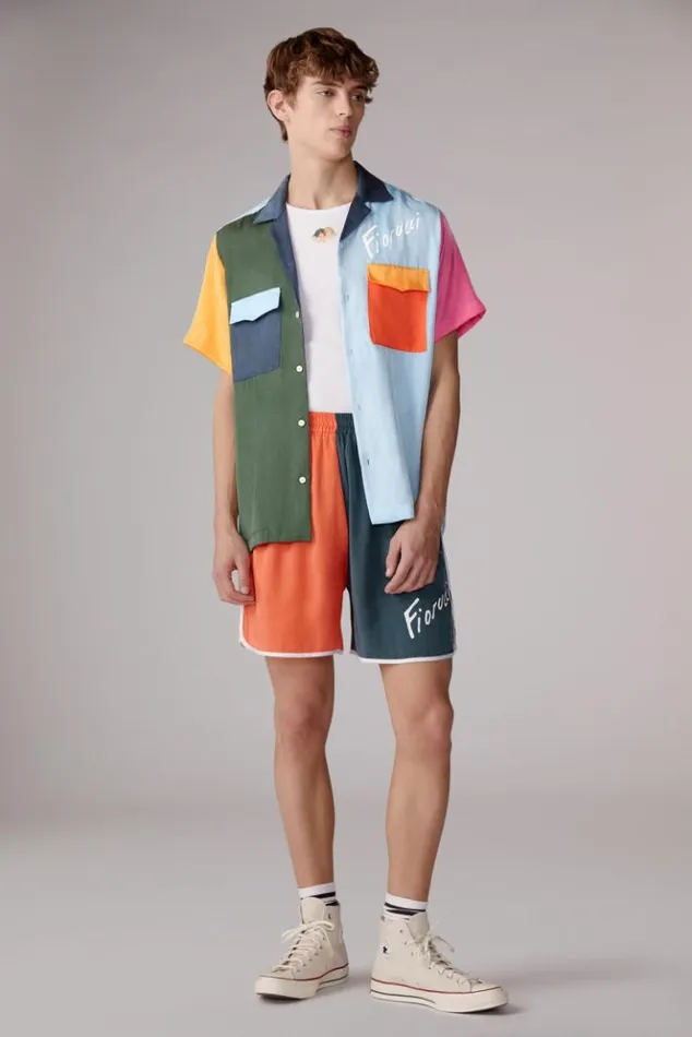 Men Fiorucci Colour Block Shorts Multi Multi Men Fiorucci Colour Block Shorts Multi Multi