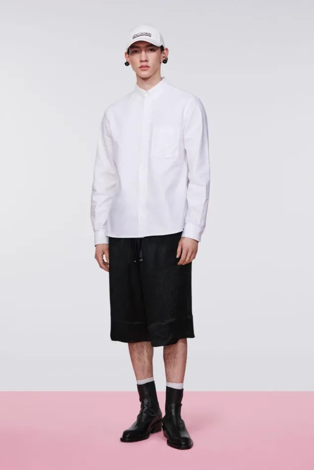 Men Fiorucci Embroidered Angels Shirt White White