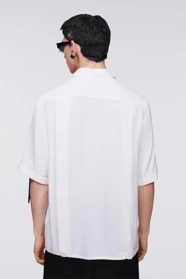 Men Fiorucci Fringe Shirt White White Men Fiorucci Fringe Shirt White White