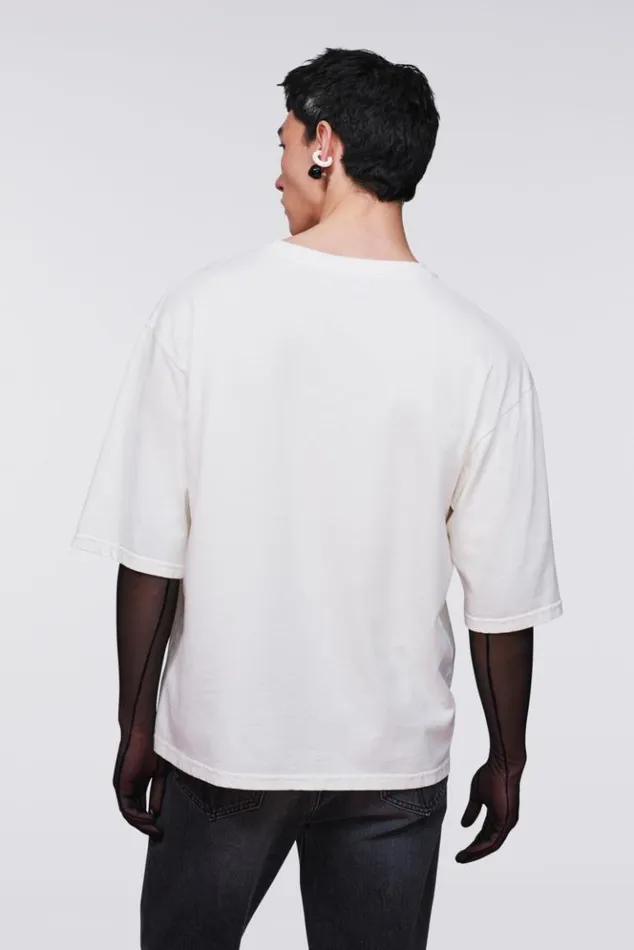 Men Fiorucci Fruit Logo TShirt White White Men Fiorucci Fruit Logo TShirt White White
