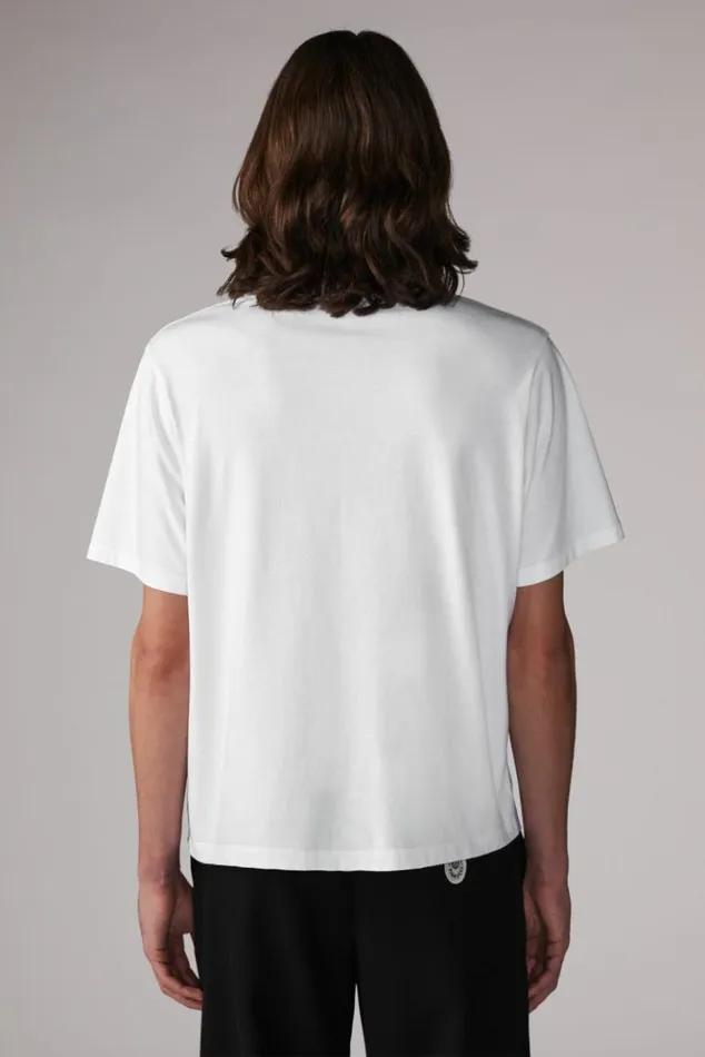 Men Fiorucci Graphic Paint TShirt White White Men Fiorucci Graphic Paint TShirt White White