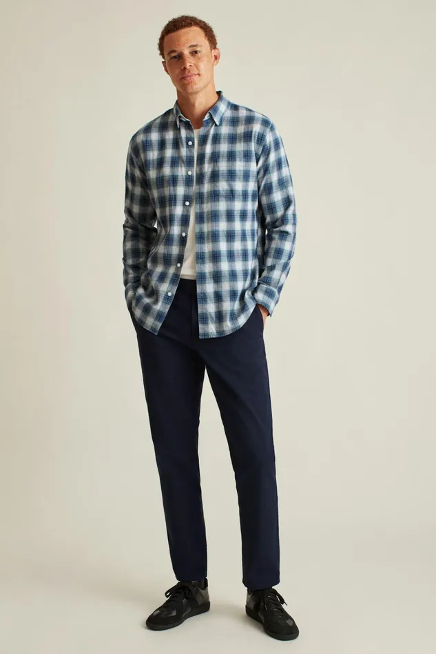 Men Flannels and Shirt Jackets Bonobos Everyday Lightweight Flannel Shirt Light Navy Plaid Men Flannels and Shirt Jackets Bonobos Everyday Lightweight Flannel Shirt Light Navy Plaid