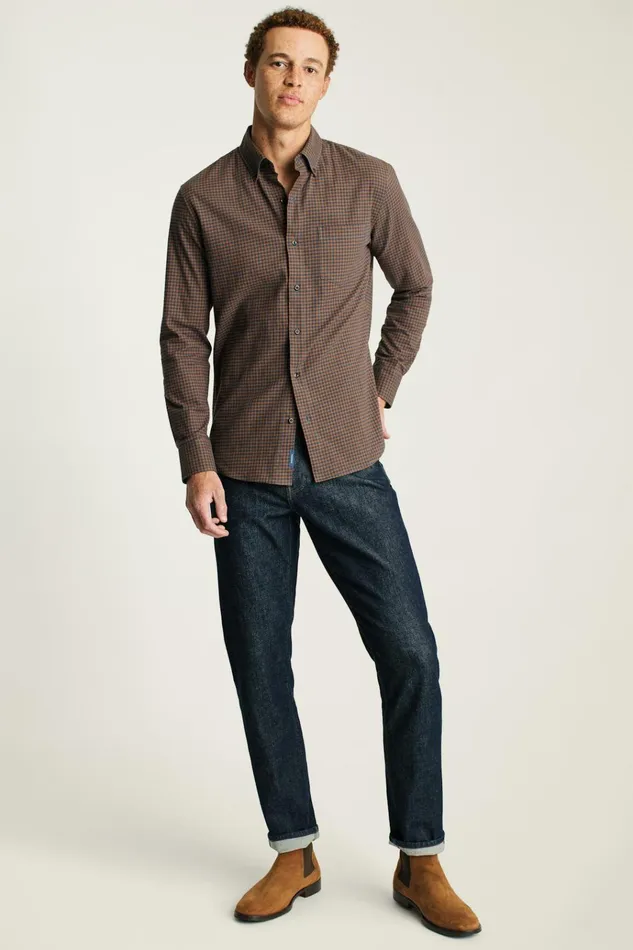 Men Flannels and Shirt Jackets Bonobos Everyday Lightweight Flannel Shirt Navy Blue Rust Check Men Flannels and Shirt Jackets Bonobos Everyday Lightweight Flannel Shirt Navy Blue Rust Check