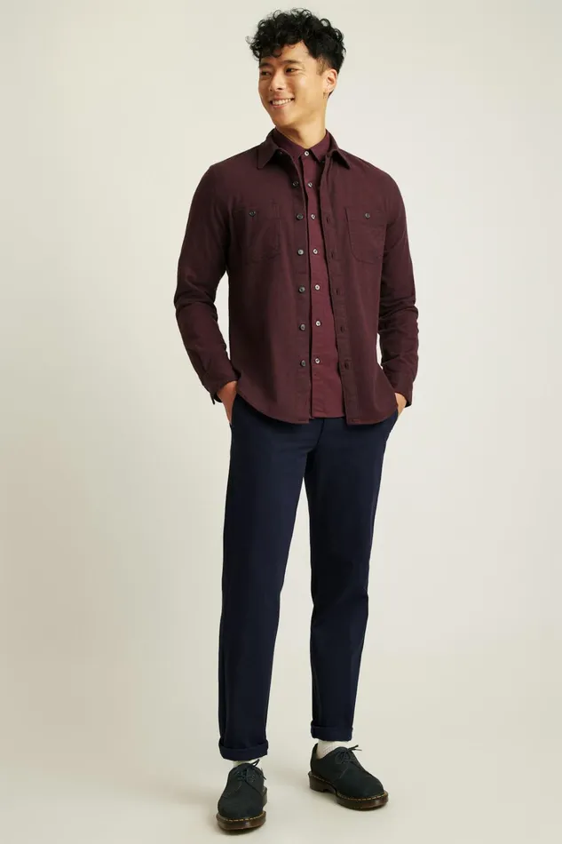 Men Flannels and Shirt Jackets Bonobos Fireside Flannel Shirt Burgundy Twill Dobby Men Flannels and Shirt Jackets Bonobos Fireside Flannel Shirt Burgundy Twill Dobby
