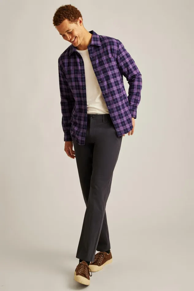 Men Flannels and Shirt Jackets Bonobos Fireside Flannel Shirt Dark Purple Plaid Men Flannels and Shirt Jackets Bonobos Fireside Flannel Shirt Dark Purple Plaid
