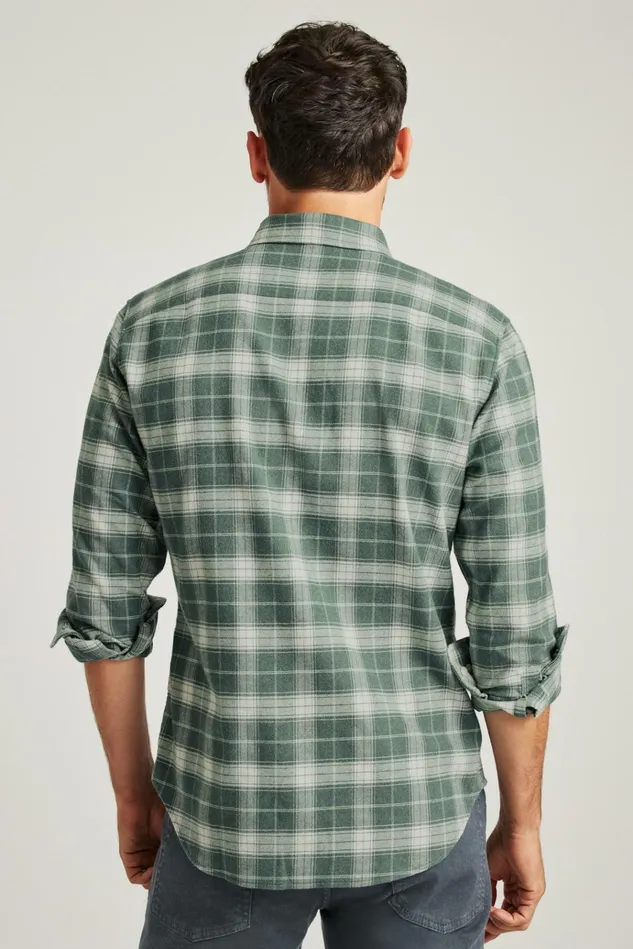 Men Flannels and Shirt Jackets Bonobos Performance Flannel Shirt Edenberry Plaid