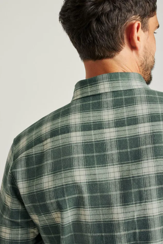 Men Flannels and Shirt Jackets Bonobos Performance Flannel Shirt Edenberry Plaid