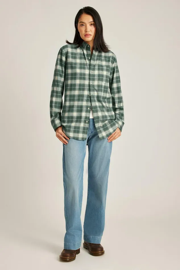 Men Flannels and Shirt Jackets Bonobos Performance Flannel Shirt Edenberry Plaid