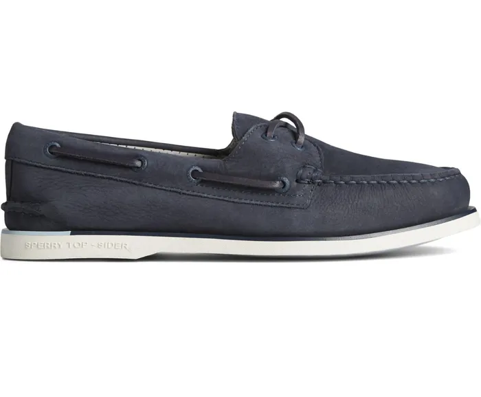 Men Gold Cup Authentic Original Nubuck Boat Shoe Navy Sperry Boat Shoes