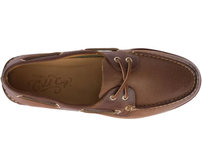 Men Gold Cup Authentic Original Rivingston Boat Shoe Tan Sperry Boat Shoes