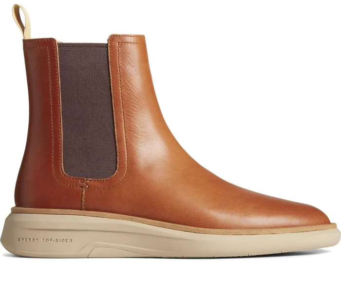 Men Gold Cup Commodore PLUSHWAVE Chelsea Boot Tan Sperry Boots