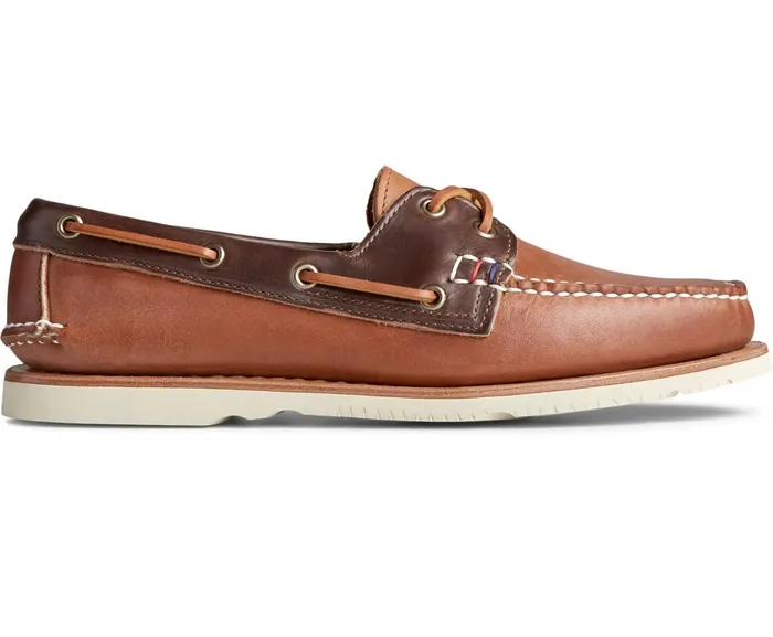 Men Gold Cup Handcrafted In Maine Boat Shoe WalnutBrown Sperry Boat Shoes
