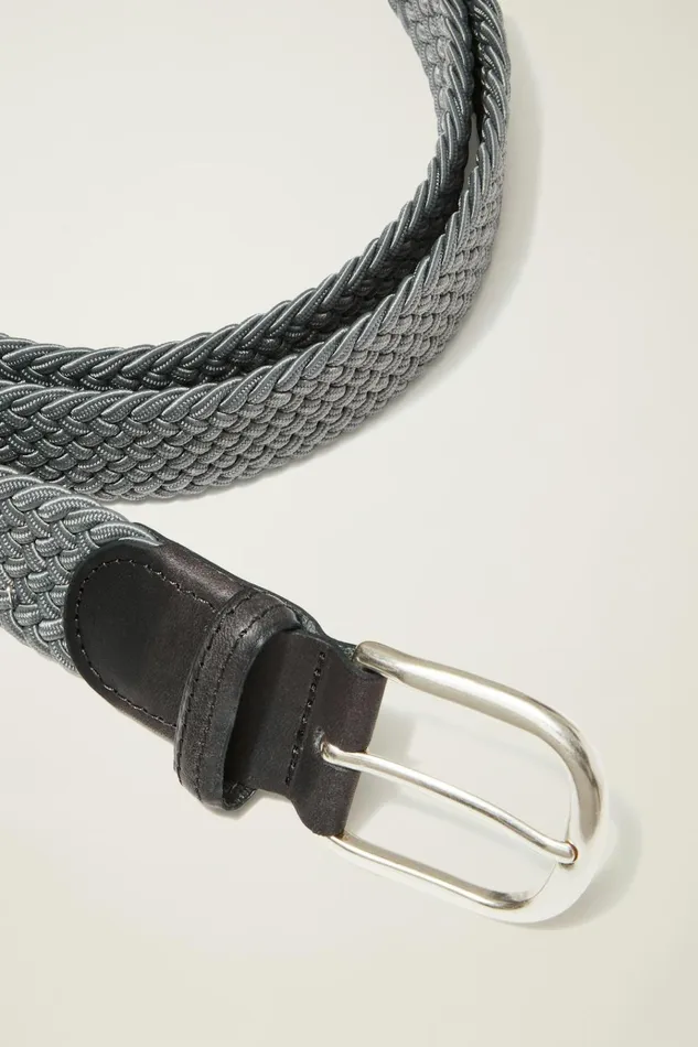 Men Golf Belts Hats and Accessories Bonobos The Clubhouse Stretch Belt Dark Grey