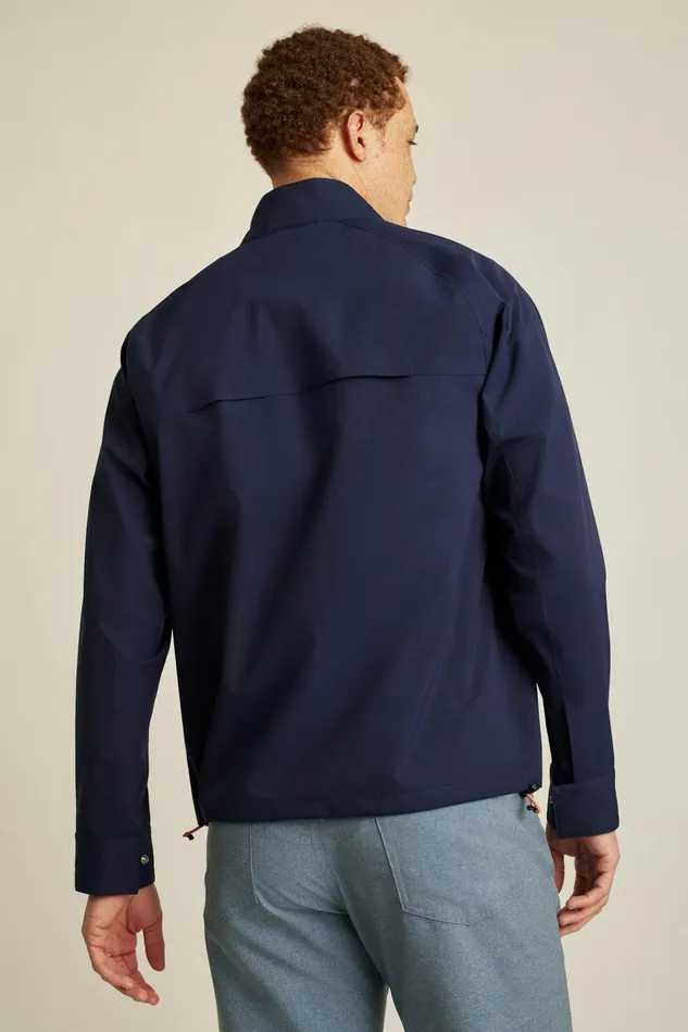 Men Golf Outerwear and Layering Bonobos Elements Shell Golf Jacket Maritime Blue