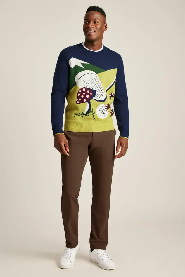 Men Golf Outerwear and Layering Bonobos Putting Scenic Crew Neck Golf Forest Men Golf Outerwear and Layering Bonobos Putting Scenic Crew Neck Golf Forest