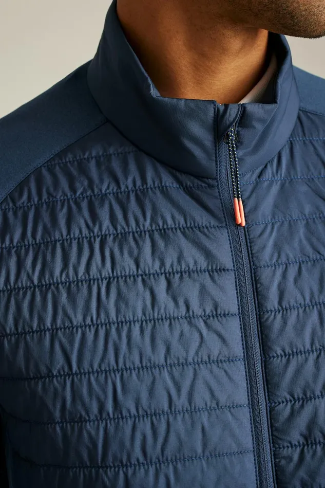 Men Golf Outerwear and Layering Bonobos The Lightweight Hybrid Jacket Naval Blue