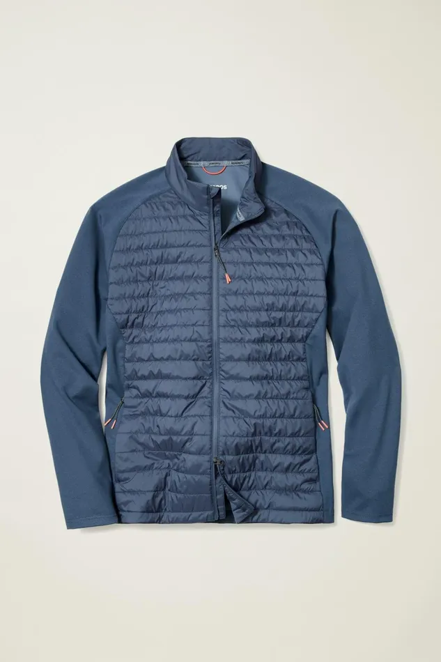 Men Golf Outerwear and Layering Bonobos The Lightweight Hybrid Jacket Naval Blue