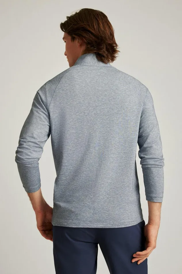 Men Golf Outerwear and Layering Bonobos The Playthrough Performance Golf Half Zip Slate Grey
