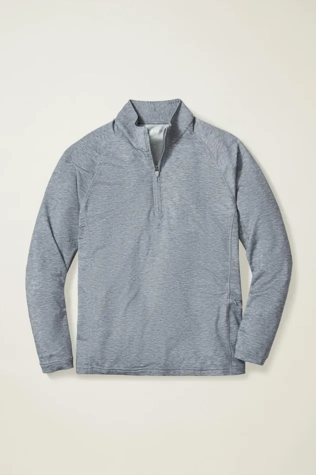 Men Golf Outerwear and Layering Bonobos The Playthrough Performance Golf Half Zip Slate Grey