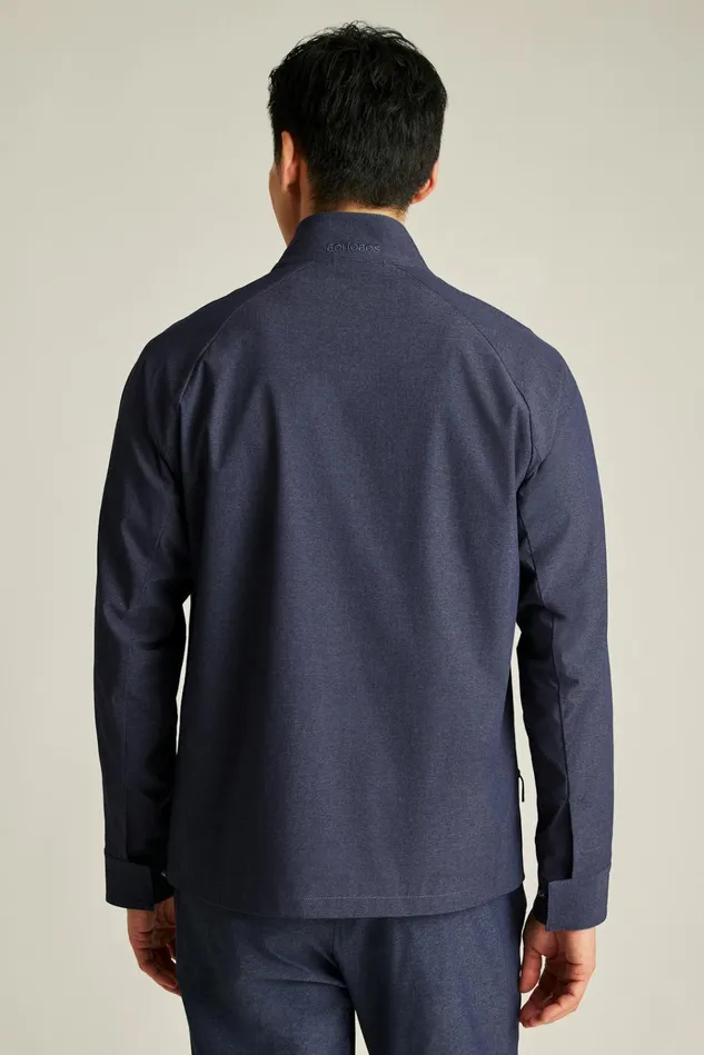 Men Golf Outerwear and Layering Bonobos Tour Harrington Golf Jacket Maritime Blue