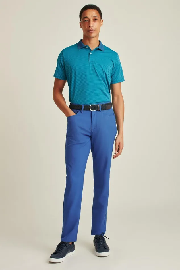 Men Golf Pants Bonobos Performance Link 5Pocket Pants Dark Blue