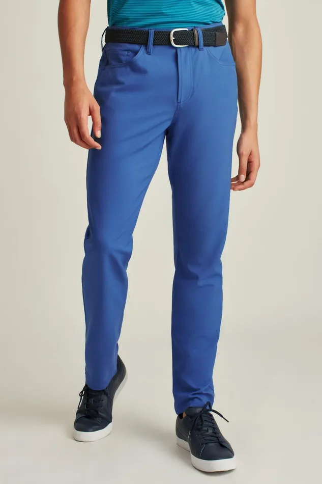 Men Golf Pants Bonobos Performance Link 5Pocket Pants Dark Blue