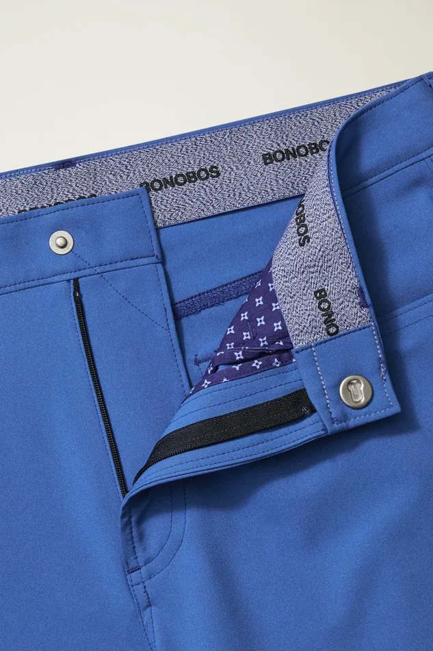 Men Golf Pants Bonobos Performance Link 5Pocket Pants Dark Blue