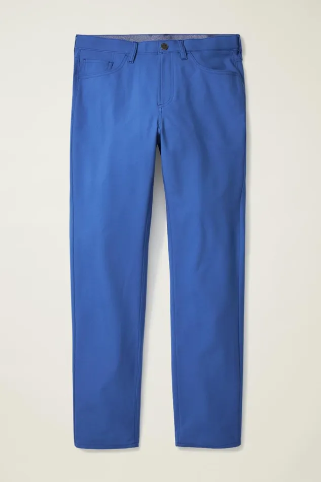 Men Golf Pants Bonobos Performance Link 5Pocket Pants Dark Blue