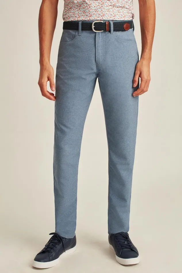 Men Golf Pants Bonobos Performance Link 5Pocket Pants Downpour Heather