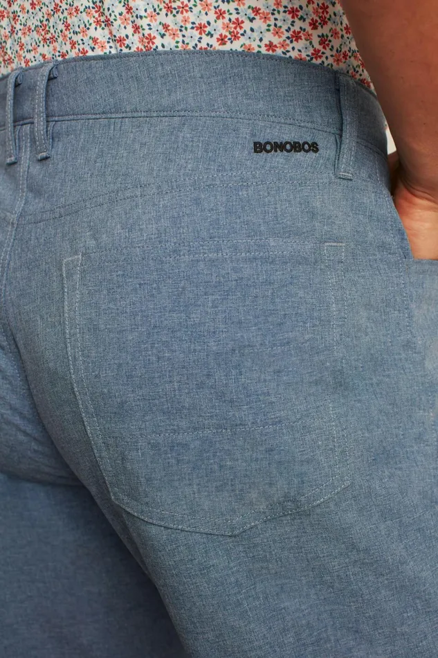 Men Golf Pants Bonobos Performance Link 5Pocket Pants Downpour Heather