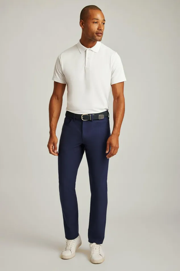 Men Golf Pants Bonobos Performance Link 5Pocket Pants Navy