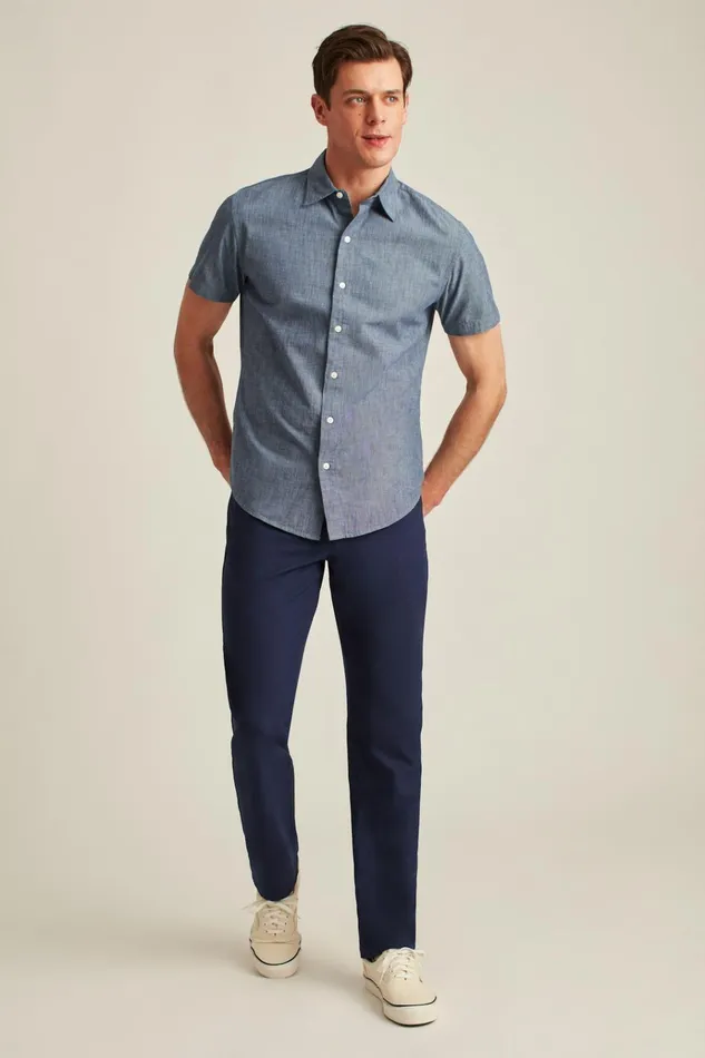 Men Golf Pants Bonobos Performance Link 5Pocket Pants Navy