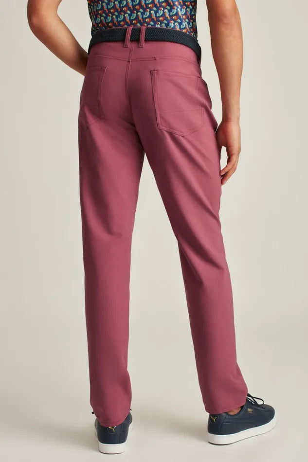 Men Golf Pants Bonobos Performance Link 5Pocket Pants Rose