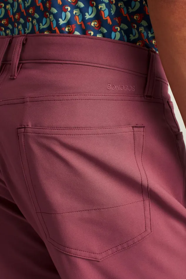 Men Golf Pants Bonobos Performance Link 5Pocket Pants Rose