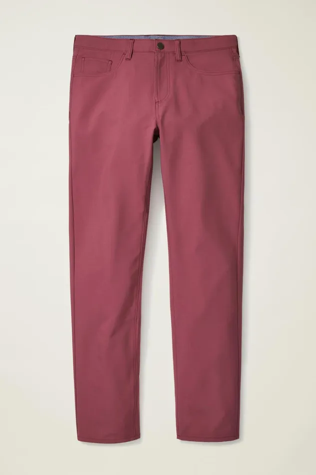 Men Golf Pants Bonobos Performance Link 5Pocket Pants Rose