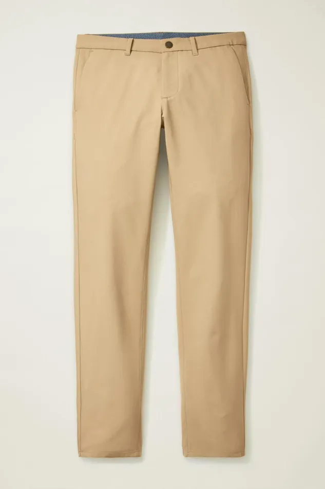 Men Golf Pants Bonobos Performance Link Pants Oak Khaki