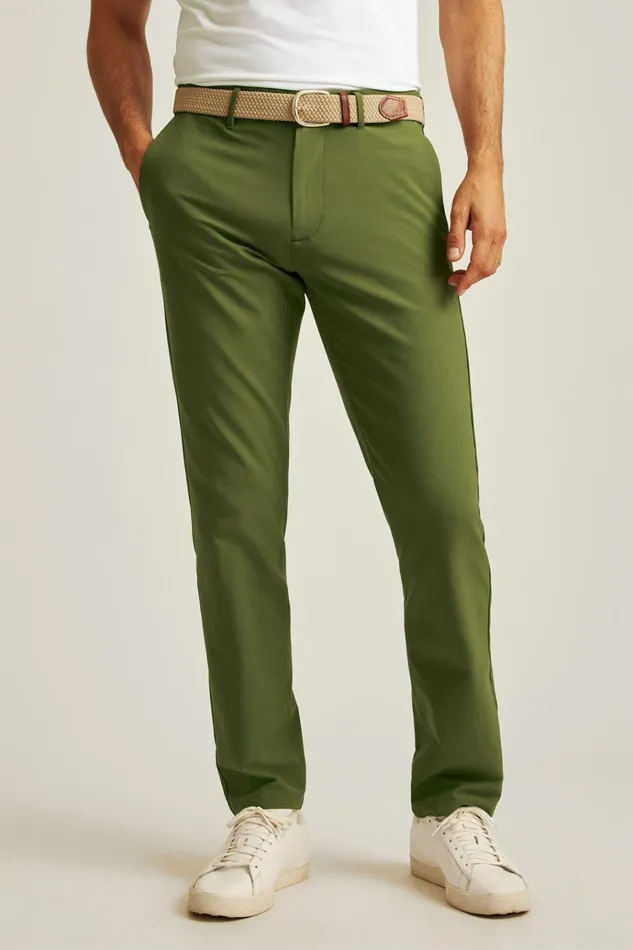 Men Golf Pants Bonobos Performance Link Pants Winter Moss