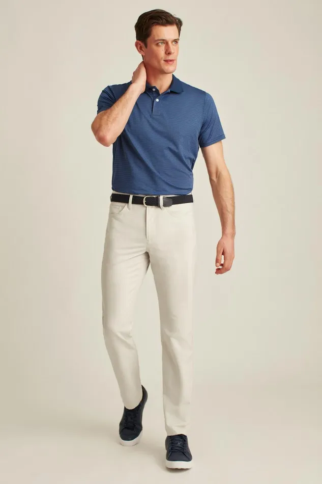 Men Golf Polos and Tops Bonobos The Performance Golf Polo Blue Stripe