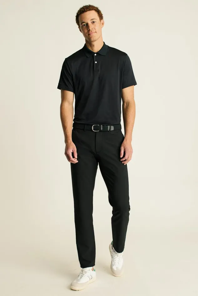 Men Golf Polos and Tops Bonobos The Performance Golf Polo Jet Black