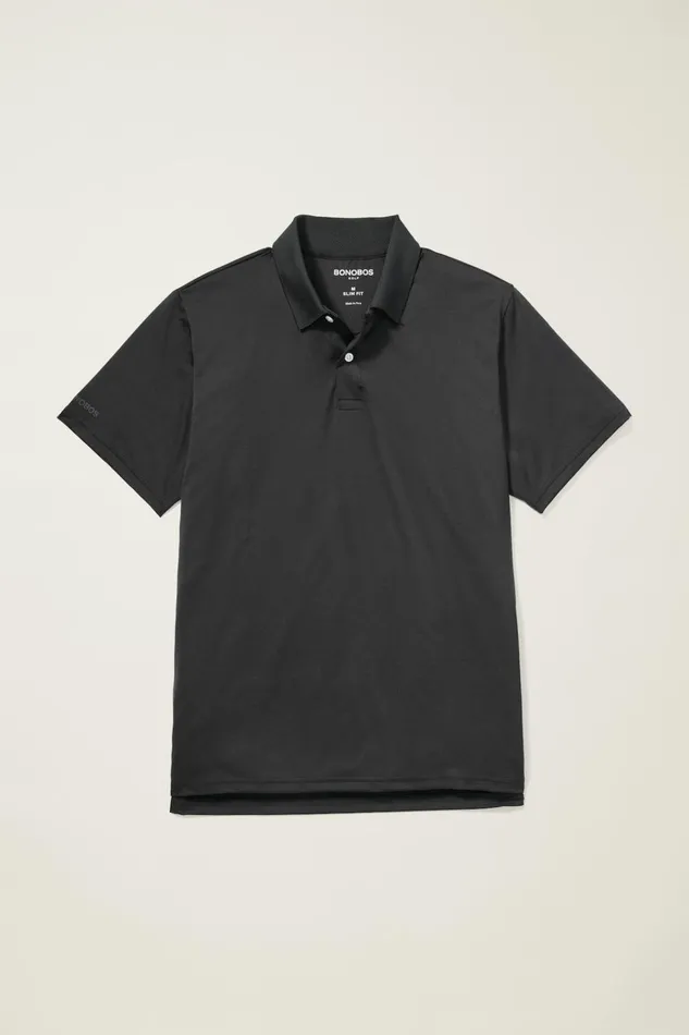 Men Golf Polos and Tops Bonobos The Performance Golf Polo Jet Black