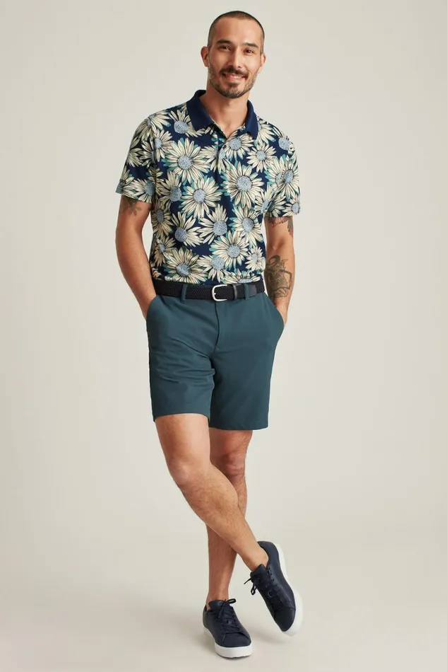 Men Golf Polos and Tops Bonobos The Performance Golf Polo Sunflowers