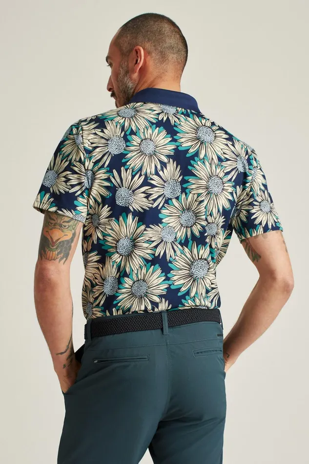 Men Golf Polos and Tops Bonobos The Performance Golf Polo Sunflowers