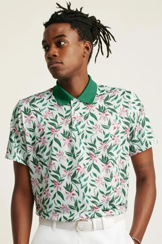Men Golf Polos and Tops Bonobos The Performance Golf Polo Vargas Floral