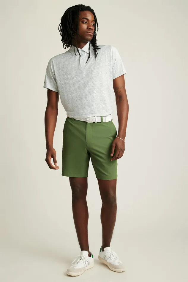 Men Golf Shorts Bonobos Highland Tour Golf Shorts Crocodile Green